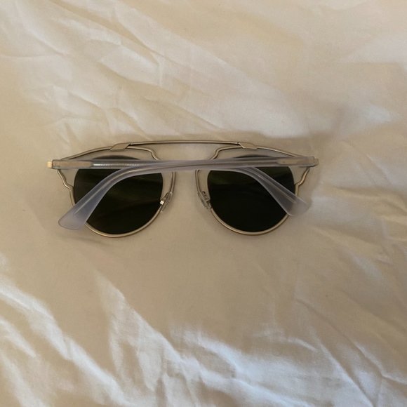 Dior Reflected Silver Aviator Sunglasses - Picture 2 of 5